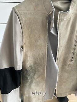 Rick owens leather biker jacket size 50! Used but AMZING design