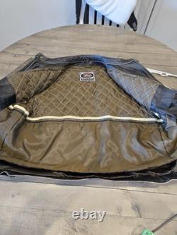 River Road Brown Motorcycle Jacket Men's Distressed Buffalo Leather lined