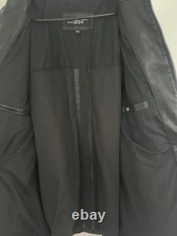 Rivet Biker Mens Black Leather Motorcycle Biker Racer Jacket 2XLT