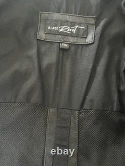 Rivet Biker Mens Black Leather Motorcycle Biker Racer Jacket 2XLT