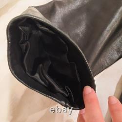 Robert Comstock Vintage Endurance Genuine Black Leather Jacket Size 46 Classic