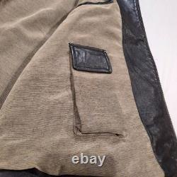 Robert Comstock Vintage Endurance Genuine Black Leather Jacket Size 46 Classic