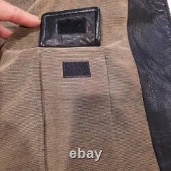 Robert Comstock Vintage Endurance Genuine Black Leather Jacket Size 46 Classic