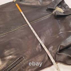 Robert Comstock Vintage Endurance Genuine Black Leather Jacket Size 46 Classic