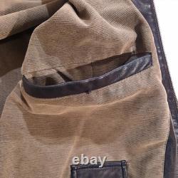 Robert Comstock Vintage Endurance Genuine Black Leather Jacket Size 46 Classic