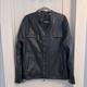 Robert Graham Men's Genuine Leather Black Moto Style Jacket Size XL