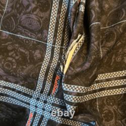 Robert Graham Men's Genuine Leather Black Moto Style Jacket Size XL