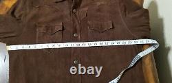 Robert Graham natural suede Leather Jacket sz L