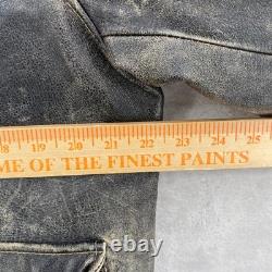 Rogue Leather Jacket Mens Medium Distressed Biker Moto Reilly Olmes Vintage