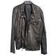 Rogue State Black Leather Jacket Size L Motorcycle Men