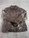Roundtree & Yorke Men Biker Jacket Small Brown Lamb Skin Outdoor Full Zip Jacket