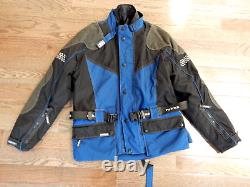 Rukka Mens Motorcycle Jacket Blue Padded Goretex Coat Size 56 or us 2XL