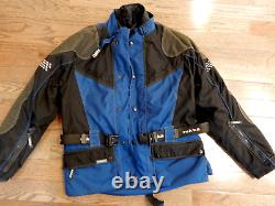 Rukka Mens Motorcycle Jacket Blue Padded Goretex Coat Size 56 or us 2XL