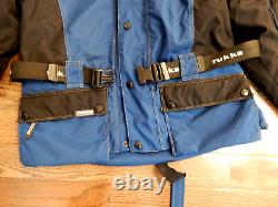 Rukka Mens Motorcycle Jacket Blue Padded Goretex Coat Size 56 or us 2XL