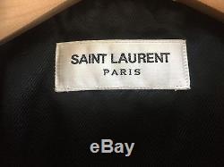 SAINT LAURENT WOMEN RED CLASSIC MOTORCYCLE JACKET USA Size 8 YSL Size 44