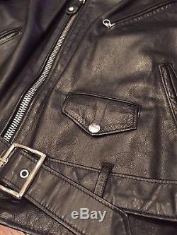 SCHOTT 626 One Star PERFECTO Lightweight Leather Motorcycle Jacket L (44)