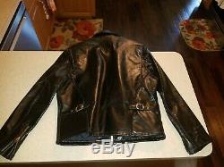 SCHOTT 689H Horsehide Leather Jacket Size 46
