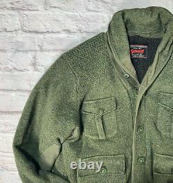 SCHOTT L 1990s Military Sherpa RRL Western Biker Cowichan Shawl Cardigan Jacket