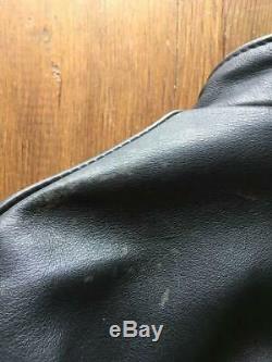 SCHOTT Motercycle Biker Jacket Black Leather 641 Size 36 Mens Authentic USED