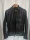 SCHOTT Motercycle Jacket Biker Black Leather Size 32 Mens Authentic USED