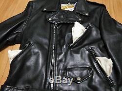 SCHOTT NYC 118 Perfecto Leather Motorcycle Jacket size 34