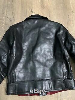 SCHOTT NYC 628US 42 Horween Leather Motorcycle Jacket RARE D Pocket PERFECTO