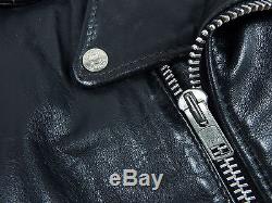 SCHOTT PERFECTO 118J Vintage Leather Jacket L XL Black Genuine Special Edition