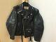 SCHOTT PERFECTO 618 Black Leather Motorcycle Jacket mens size 38