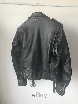 SCHOTT PERFECTO MOTORCYCLE LEATHER JACKET Genuine Vintage Leather Heavy Cowhide