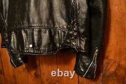 SCHOTT PERFECTO RARE 615 70's VINTAGE RIDERS MOTORCYCLE LEATHER JACKET XL-46