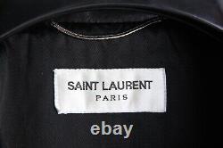 SS13 Saint Laurent Paris Black L01 Leather Biker Jacket Hedi Slimane Sz 48