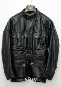 STUNNING Belstaff Panther Leather Biker Jacket MADE IN ITALY M TOURIST TROPHY