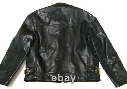 SUPERB 1950s HIGHWAYMAN LEATHER MOTORCYCLE JACKET LEWIS AERO ROCKER BIKER VGC