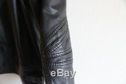 SUPER RARE AW05 Dior Homme Black Leather L-Zip Biker Jacket Hedi Slimane 50