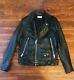 Saint Laurent Black leather bikers jacket YSL50 Medium