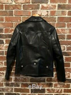 Saint Laurent L01 Lambskin Motorcycle Leather Jacket Size 48