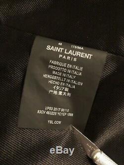 Saint Laurent L01 No Smoking Leather Jacket Sz. 48