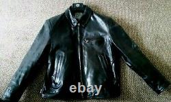 Sam Walker AERO HIGHWAYMAN BLACK LEATHER Flying Togs Jacket 38