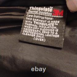 San Diego Leather Jacket Factory Motorcycle Mens Sz 54 withAdjustable Sides RARE