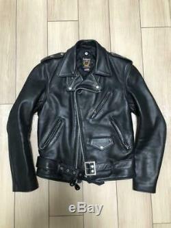 Schott613 perfecto Size 36 steer hide leather double one star motorcycle jacket