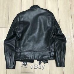 Schott613 perfecto Size 36 steer hide leather double one star motorcycle jacket
