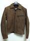 Schott 130 36 NYC nubuck brown leather single motorcycle jacket caferacer 641642
