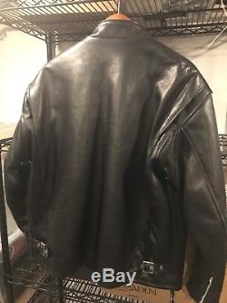 Schott 141 Classic Cafe Racer Leather Motorcycle Jacket Size 48 New, Never Worn