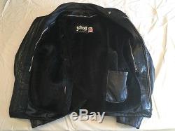 Schott 141 Leather Motorcycle Jacket, Size 46R