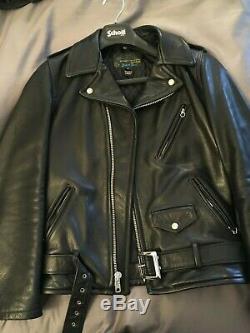 Schott 519 Perfecto Leather Jacket Small, Made in USA