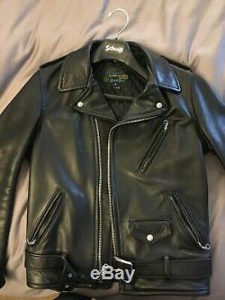 Schott 519 Perfecto Leather Jacket Small, Made in USA