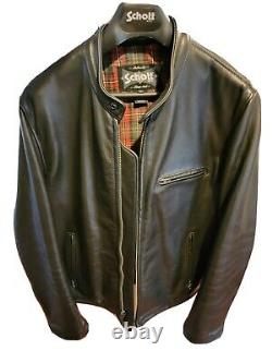 Schott 530 Cafe Racer Leather Jacket Lightly Used