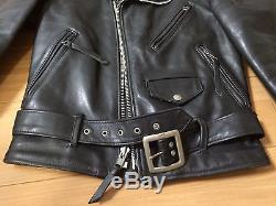 Schott 618 34 perfecto steerhide leather double motorcycle jacket 641613 racer