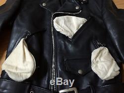 Schott 618 34 perfecto steerhide leather double motorcycle jacket 641613 racer