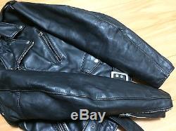 Schott 618 36 perfecto steerhide leather double motorcycle jacket racer 641